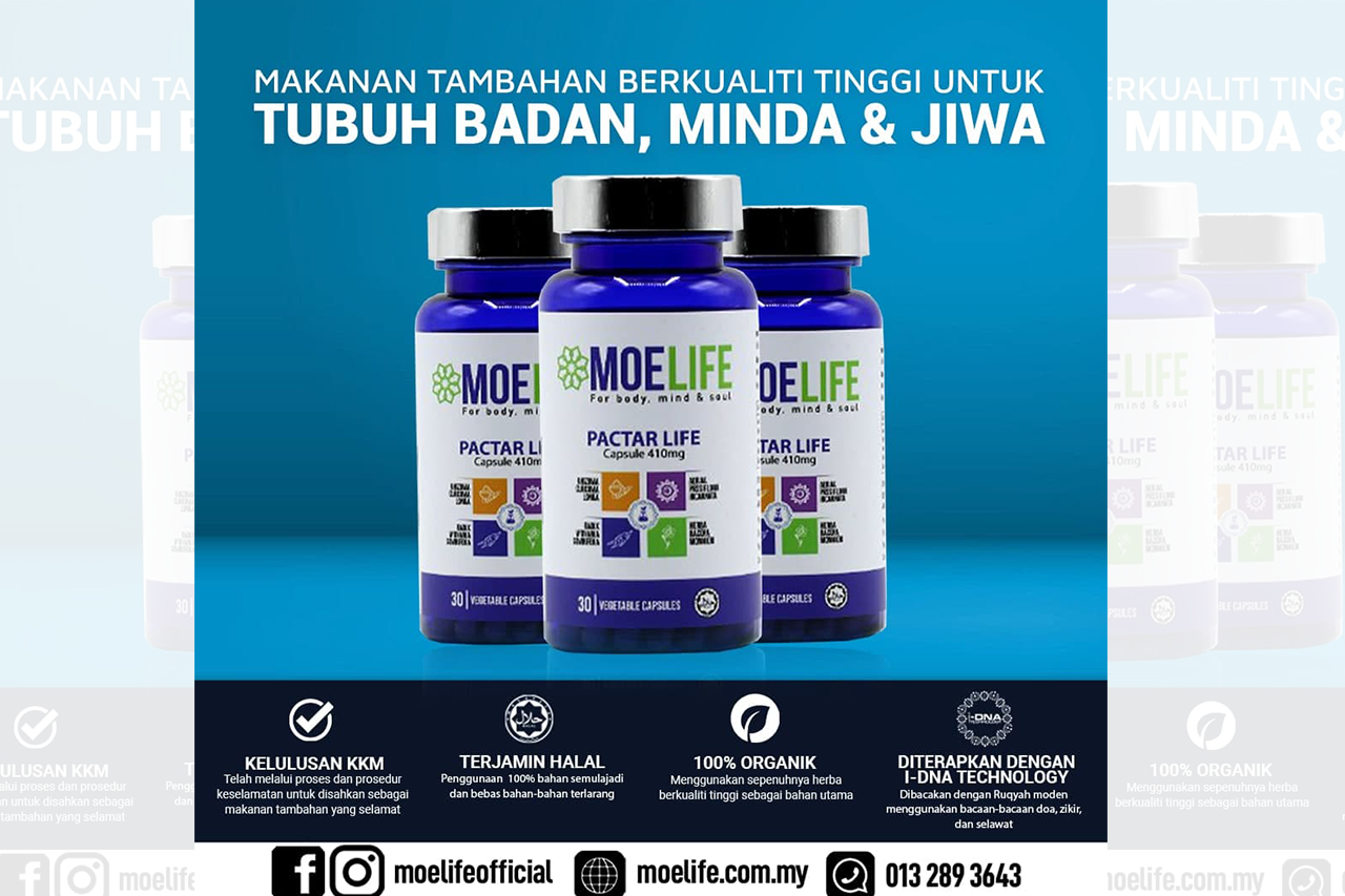 Moelife Suplimen Berkualiti Tinggi Yang Bagus untuk Tubuh Badan, Minda & Jiwa